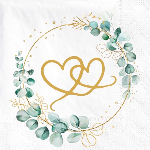 Sprinlot 40 St Ck Servietten Hochzeit Servietten Salbeigr