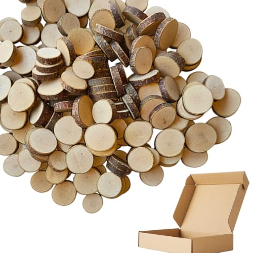 100 St Ck Holzscheiben Zum Basteln Klein 1