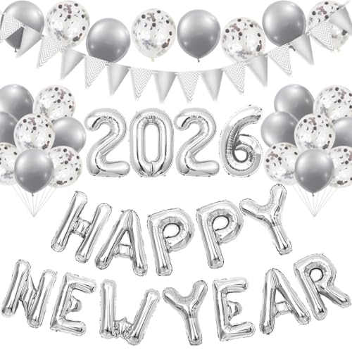 Happy New Year Deko 2026 Silvester Deko 2026