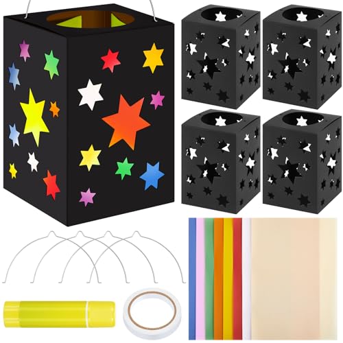 Weewooday 4 Set Laternen Bastelset Sankt Martin Laternenumzug