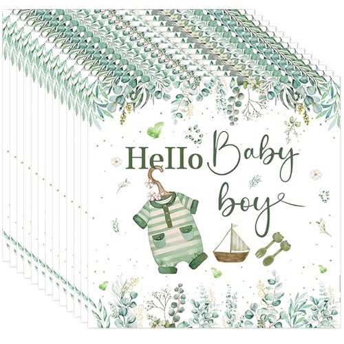 Momahua 20 St Ck Babyparty Deko Junge Servietten