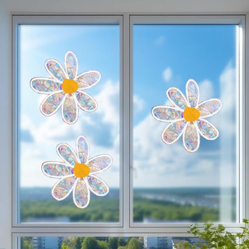 3pcs Fenster Aufkleber Dekoration Fr Hling Chrysantheme Fenstersticker