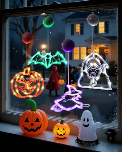 Halloween Deko Lichterkette Mit Timer Und Atmung Modus