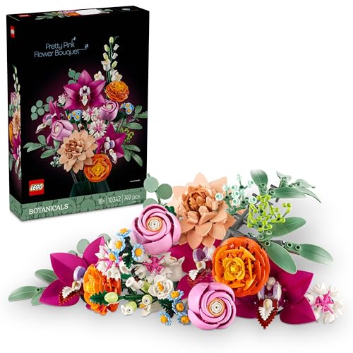 Lego Botanicals Sch Ner Rosafarbener Blumenstrau Blumendeko Bauset