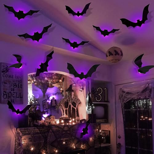 Halloween Deko Innen Fledermaus 12 St Ck 3d