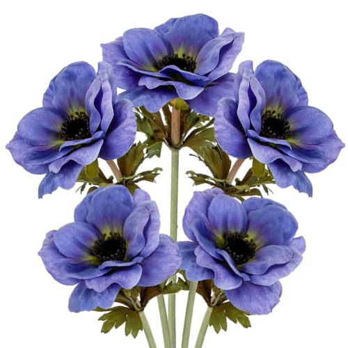 Briful 5er Set K Nstliche Anemonen Kunstblumen Wie