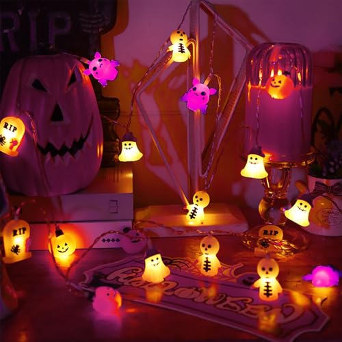 Koboko Halloween Deko Lichterkette 3m 20 Led Lichterketten
