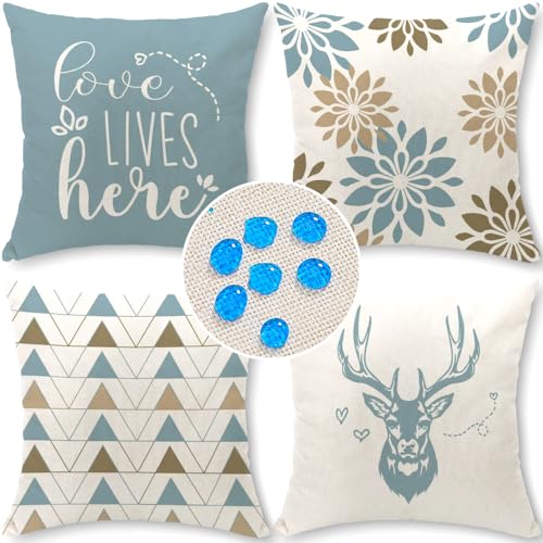 Cirzone Outdoor Kissen Wetterfest 45x45 4er Set Dekokissen