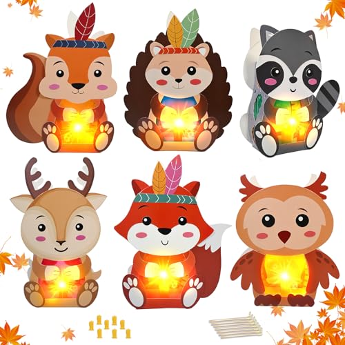 Laternen Bastelset Kinder Herbst 6 St Ck Diy