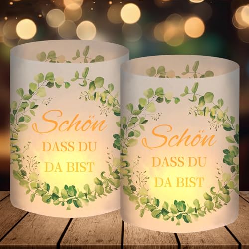 12 Windlicht Tischdeko Geburtstag Hochzeit Taufe Kommunion Konfirmation