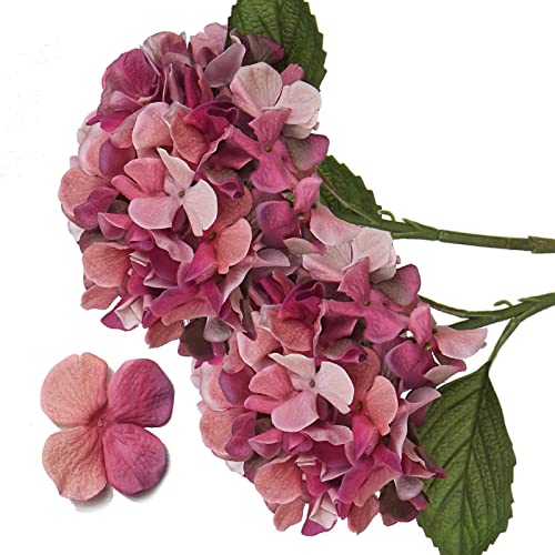 2 Stk K Nstliche Hortensien 19cm Kunstblumen Hortensien