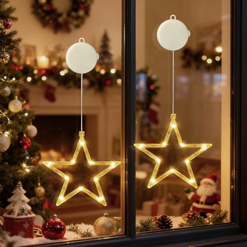Cnmtcco Led Sterne Weihnachtsbeleuchtung 2 St Ck 10
