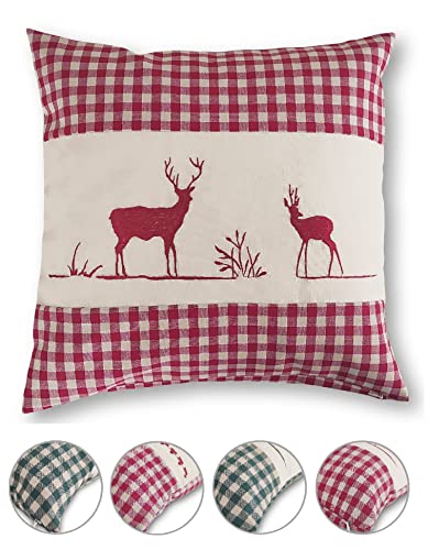 Wometo Kissenh Lle Zierkissen 40x40 Oekotex Landhaus Stil