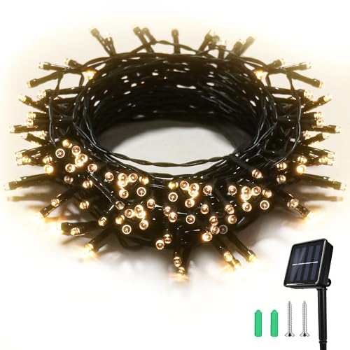 Slwoo Solar Weihnachtsbeleuchtung Au En 10m 100 Led