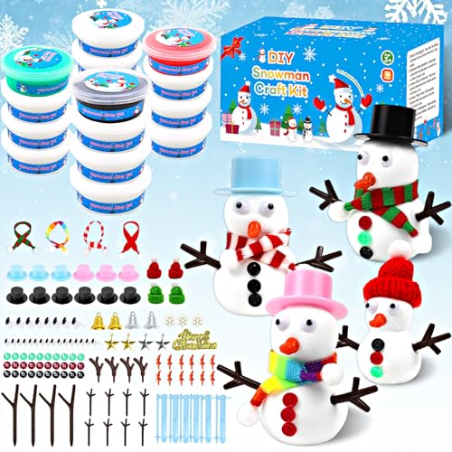 Lupxiu Diy Schneemann Bastelset 16 St Ck Weihnachts
