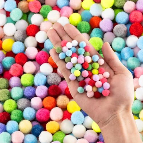 Pompons Zum Basteln 2000 St Ck Bunte Pompons