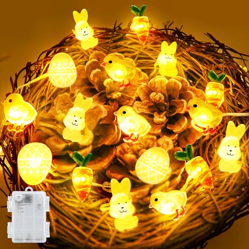 Etopgo 2m 20led Osterdeko Lichterkette Eier Hasen Lichterkette
