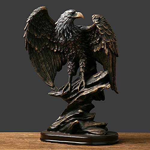 Fazhongfa Adler Statue Skulptur Dekoration Bronziertes Harz Sammlerst