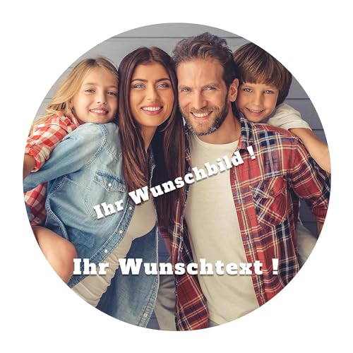 J M Deco Personalisiert Tortenaufleger Foto Essbare Tortendeko