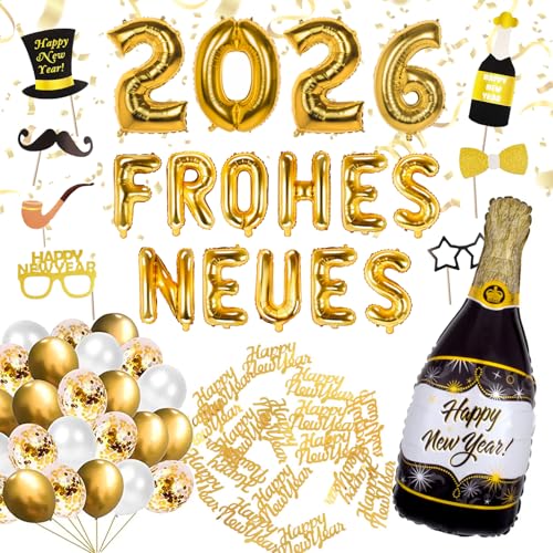 Xxl Silvester Deko Set 2026 Xxl Frohes Neues