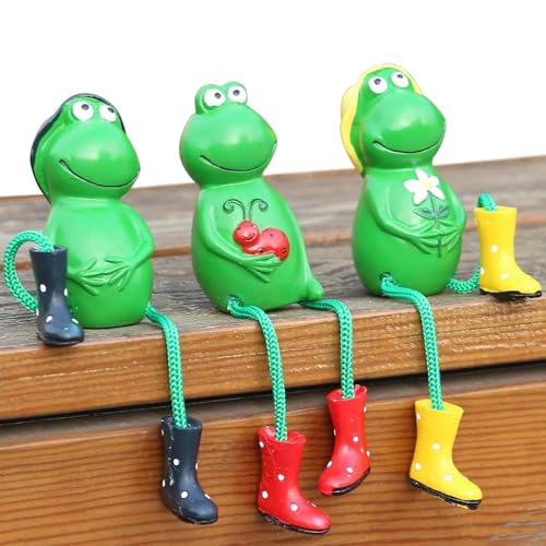 3 St Ck Deko Garten Frosch Figuren Gartenfiguren