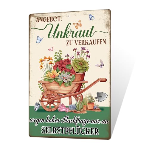 Putuo Decor Gartenschild Unkraut Angebot Lustige Deko F