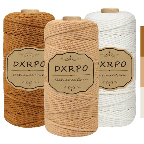Dxrpo Premium Makramee Garn Set 3 St Ck
