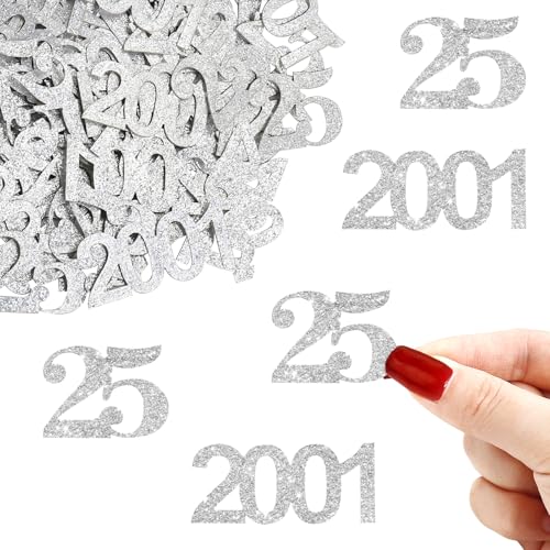 Alegre Glitzer Konfetti 25 Geburtstag Deko Gro 3