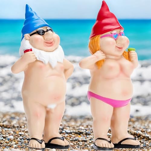 Xflyp Willkommen Gartenzwerg Gartenzwerg Statue Wasserdicht Sonnenschutz Gartendeko