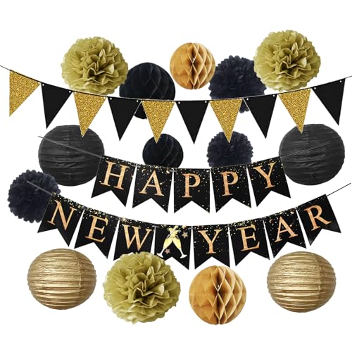 Silvester Deko 2026 Mit Happy New Year Girlande