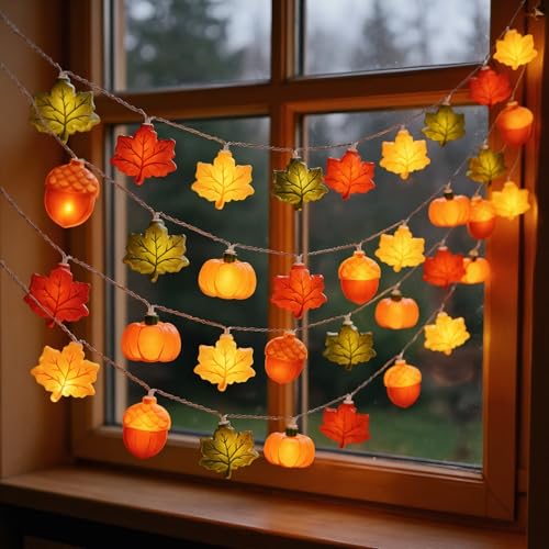 Tetsmg Lichterkette Herbst 1 5 M 10 Led