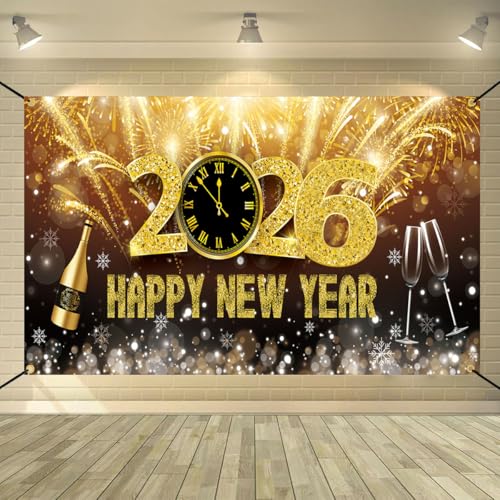 Silvester Deko 2026 Neujahrs Hintergrund Banner Xxl Neujahr