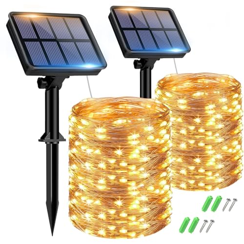 Btfarm Solar Lichterkette Aussen 2x15m 150 Led Solarlichterkette