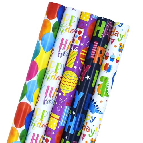 Lzrinue Geschenkpapier 43 Cm X 3 M Geburtstags