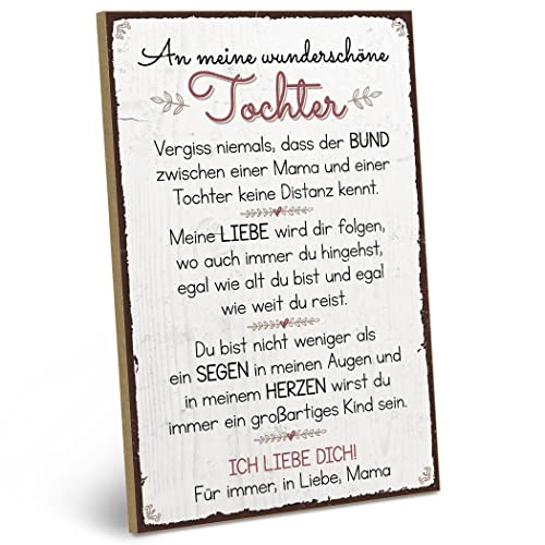 Artfaves Wandbild Holzschild Mit Spruch An Meine Wundersch