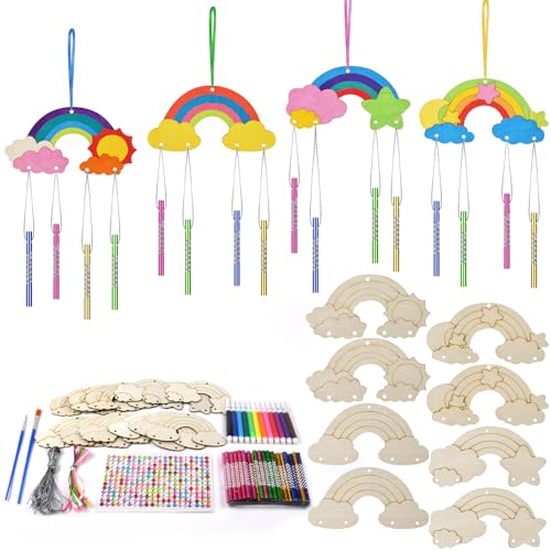 Ainiv 12 St Ck Windspiel Bastelset Kinder Regenbogen