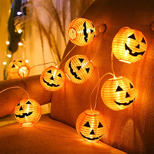 Jsdoin Halloween Lights Lantern Pumpkin Halloween Decorations Fairy