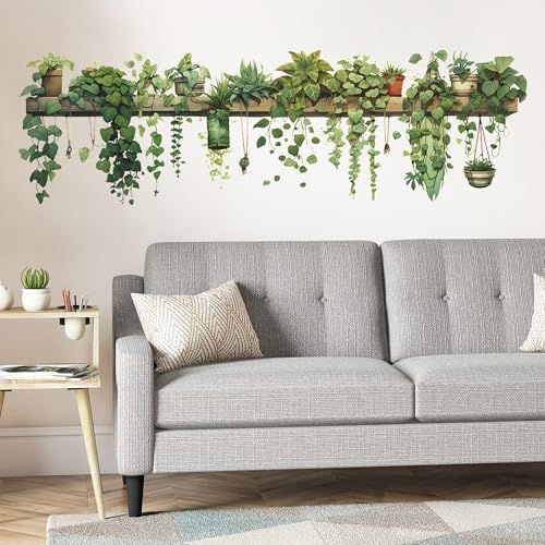 Duoyif Wandtattoo Pflanzen Gr Ne Bl Tter 88