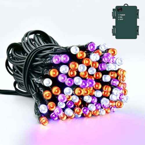 Dalugo Halloween Deko Lichterkette 5m 50 Led Orange