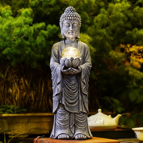 Yeomoo Solar Buddha Figur H He 46cm Mit