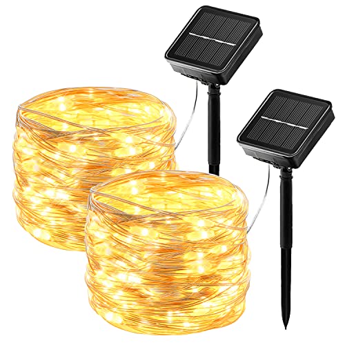 Hangyiwei Solar Led Lichterkette Au En Outdoor 2x17m
