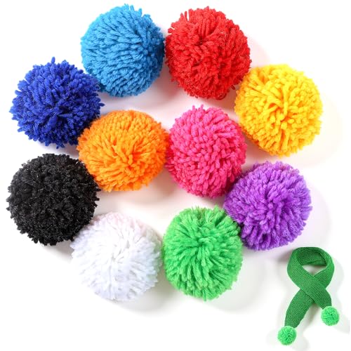 8 Cm Bunte Pompons 10 St Ck Mehrfarbig