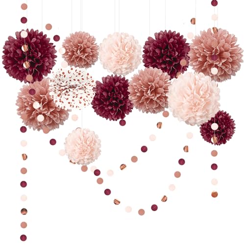 Nicrolandee 15 St Ck Weinrot Rosa Ros Gold