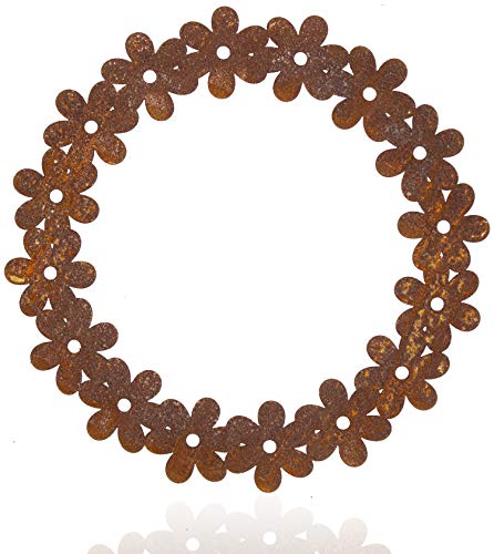 Metall Bl Tenkranz Edelrost Fensterdeko H Ngend Dekokranz