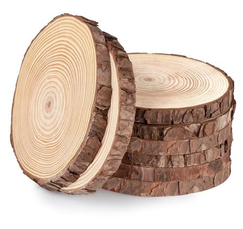 8 St Cke Holz Log Scheiben 16 17cm