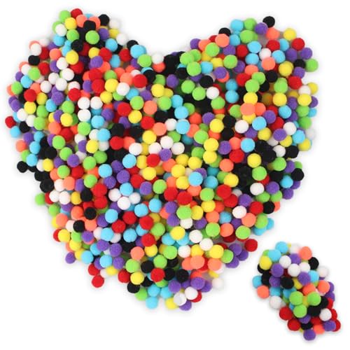 1000pcs Pompons Zum Basteln 6 Mm Bastel Pompons