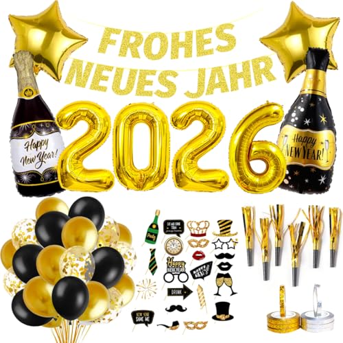 Silvester Deko 2026 Xxl New Year Decoration Frohes