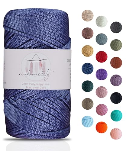 Makromecity Makramee Garn 2mm X 115m Premium Polyester