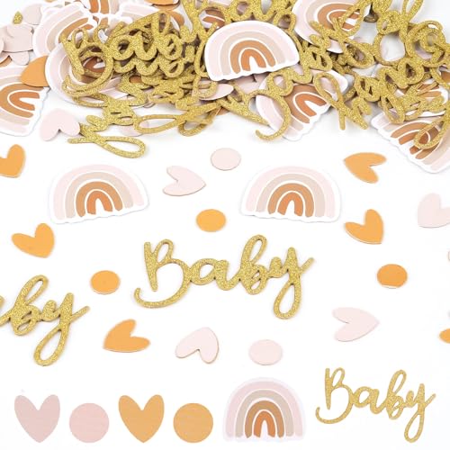 100 St Ck Babyparty Deko Konfetti Regenbogen Streudeko