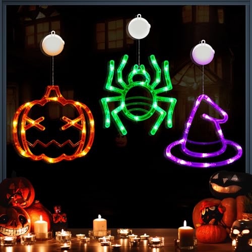 Auauy Halloween Dekorationen 3er Pack Orangefarbener K Rbis